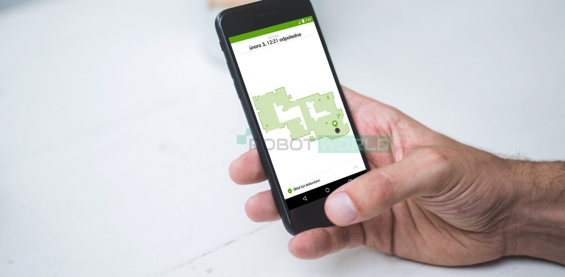 aktualizace irobot roomba mapa